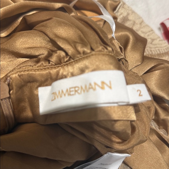 Zimmermann Asymmetrical Skirt in Brown and Cream - Picture 9 of 9